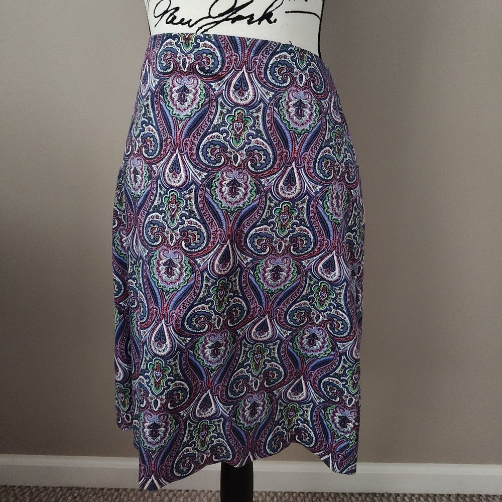 Talbots Petite Print Skirt